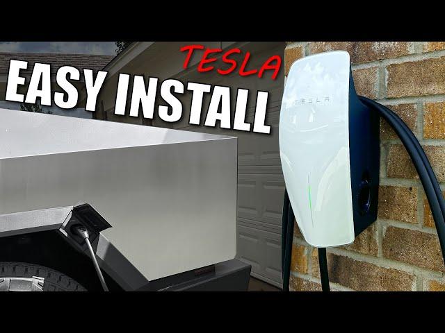 How To Install A Tesla Universal Wall Charger | 60 Amp Circuit