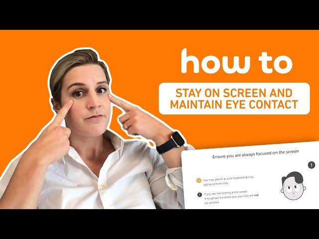 TUTORIAL! How to stay on screen and maintain eye contact