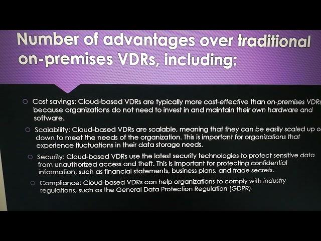 Cloud-Based Virtual Data Rooms (VDRs) for Investment Due Diligence