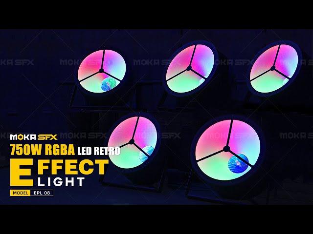 Enhance Your Stage with MOKA SFX 750W RGBA LED Retro Background Light | Vintage Stage Light