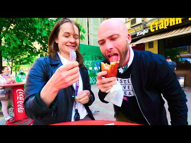 Ukrainian STREET FOOD YOU MUST TRY in Kyiv, Ukraine