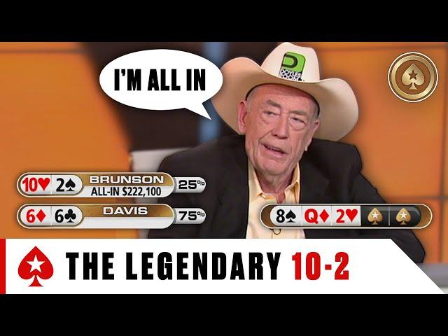 DOYLE BRUNSON Hand: Best of TEN-DEUCE ️ Best of The Big Game ️ PokerStars