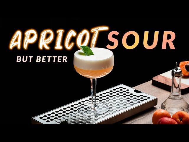 The Best Apricot Sour cocktail EVER! Apricot Brandy sour But Better