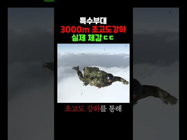 3,000m 고공강하 실제 체감 장면(ㄷㄷ)