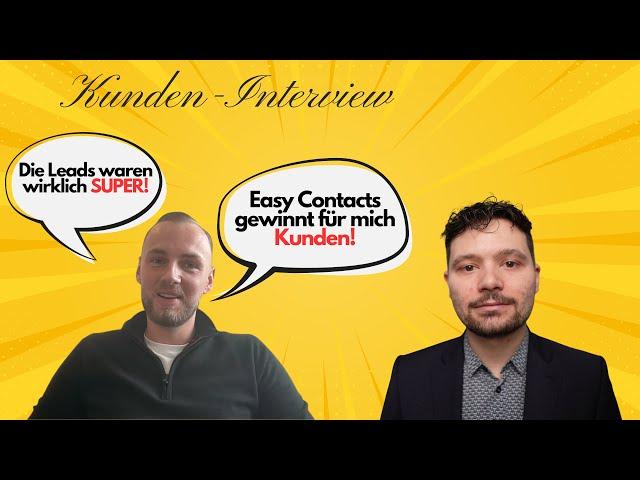 EASY CONTACTS ERFAHRUNGEN mit EXTERNE KALTAKQUISE : KUNDEN FEEDBACK nach Probemonat