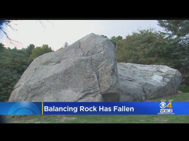 Holliston's Famous Balancing Rock Has Fallen