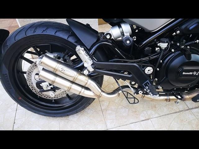 Scarico omologato per Benelli Leoncino 500 da DGR Garage moto