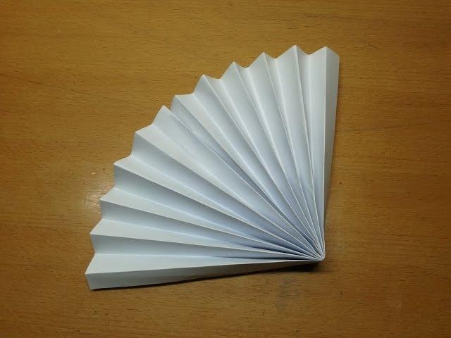 How to make a Chinese Paper Fan - Origami