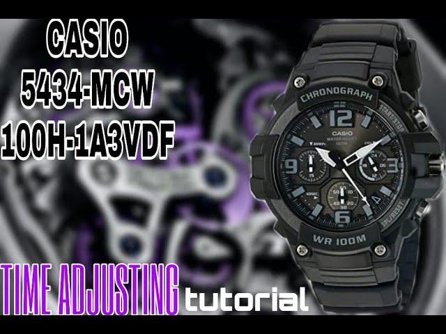 CASIO WATCH TIME SETTING 5434-MCW -100H- 1A3VDF | SALIM REZA | TIMESYCN | TIMEADJUSTING | CHANGETIME