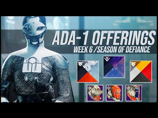 Destiny 2: Ada-1 Shaders and Armor Review! | Week 7 | Lightfall