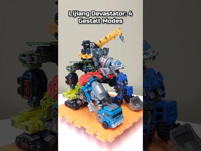 LiJiang Robot Mecha Devastator Engineering Version: 4x Gestalt Modes