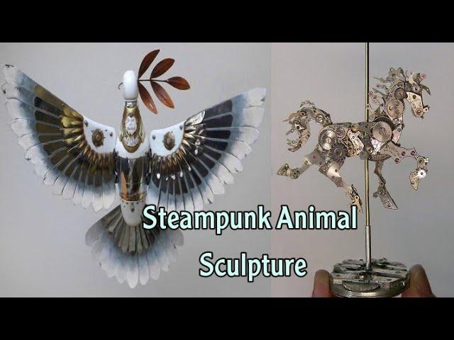 Metal Craftsman  Recreates Animals as Moving Steampunk Sculptures