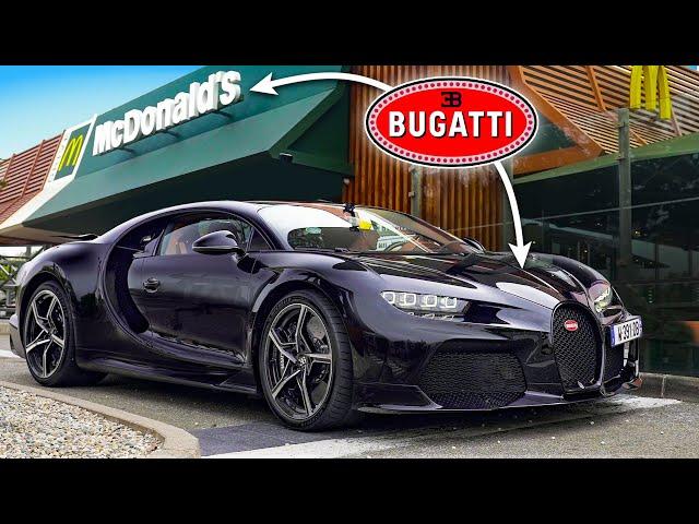 Bugatti Chiron vs... McDonalds Drive-thru?!