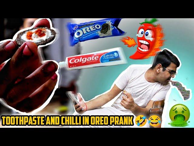 Toothpaste and Mirchi ️(Chilli) in Oreo Prank // GONE VIOLENT 