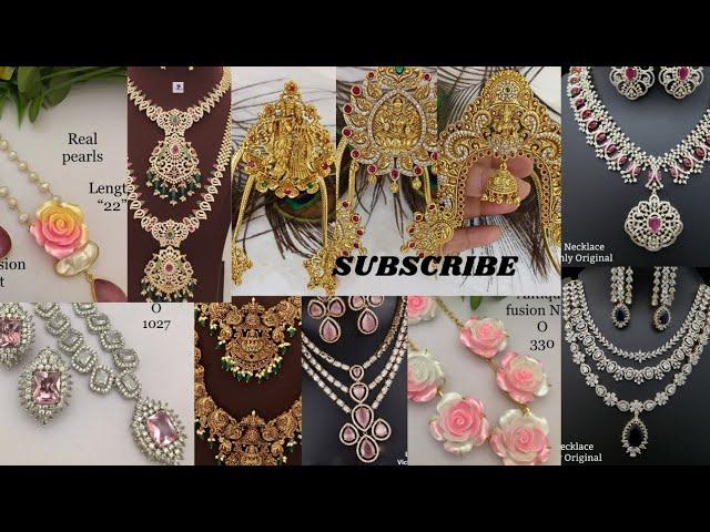 Diamond Hipbelts, Antique Temple Vanki Collections, Fusion Pearl Rose Necklace,Matt Necklace Haram