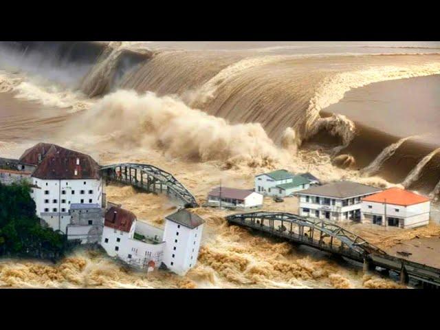 Unprecedented climate catastrophe with floods happening in Europe