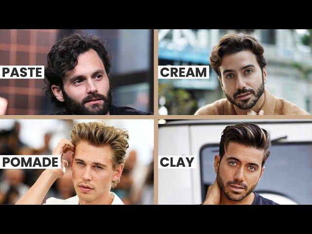 Men's Hair Styling Products Explained: Paste, Cream, Pomade & Clay