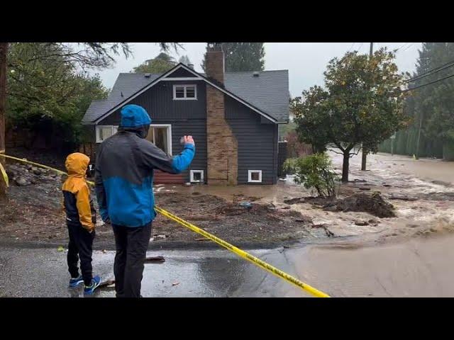 Heavy Rains Cause Flooding in West Vancouver