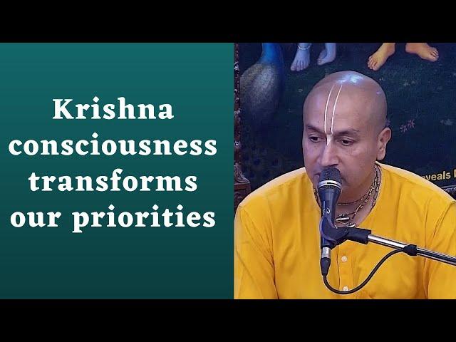 H.G. Gauranga Prabhu | Krishna consciousness transforms our priorities | ISKCON Chowpatty