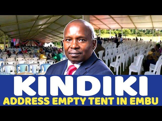Kindiki STRANDED As He Addresses Empty Tent and CHAIRS In EMBU- Massive CROWD BOYCOTT!