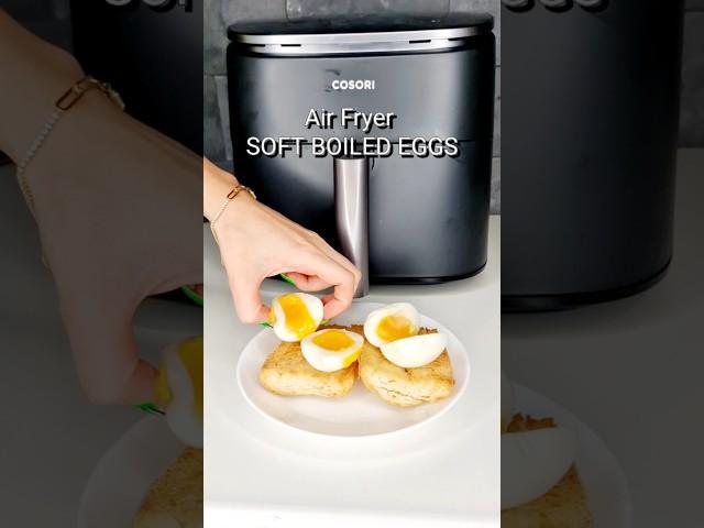 #shorts #asmr Life Hack Perfect Soft Boiled Eggs made with COSORI Turboblaze #airfryer (DC601) 