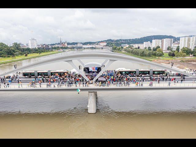 28 08 2021 neue eisenbahnbrücke: die ERÖFFNUNG ! ;-)