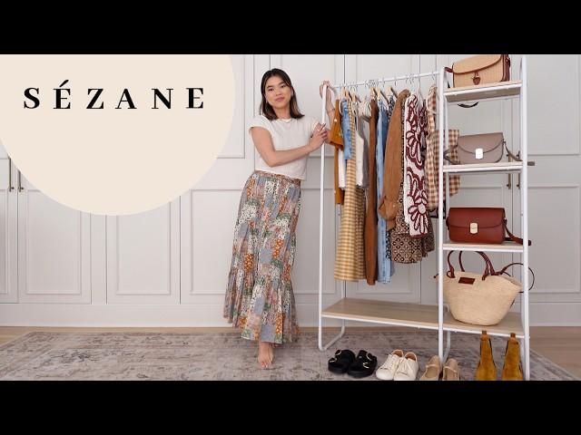 My Entire Sézane Collection and New Pieces Try On Haul | Spring Sezane Outfits (petite friendly)