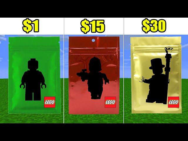 $1 vs $15 vs $30 LEGO Mystery Minifigure Pack