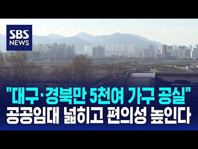 "대구·경북만 5천여 가구 공실"…공공임대 넓히고 편의성 높인다 / SBS