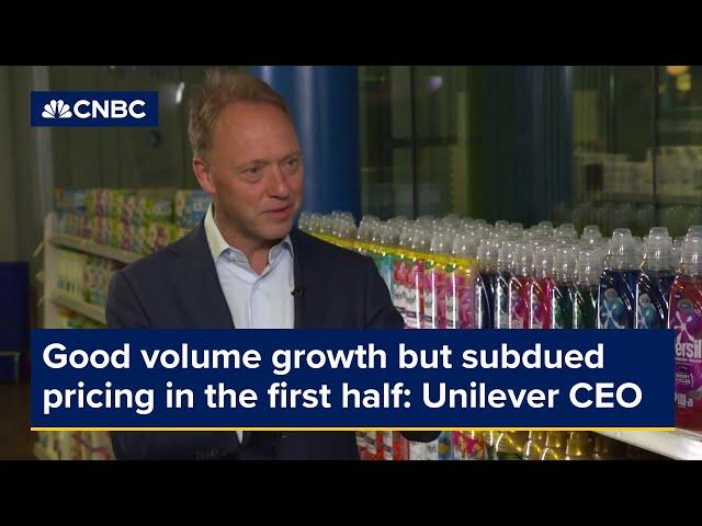 Good volume growth but subdued pricing in the first half: Unilever CEO