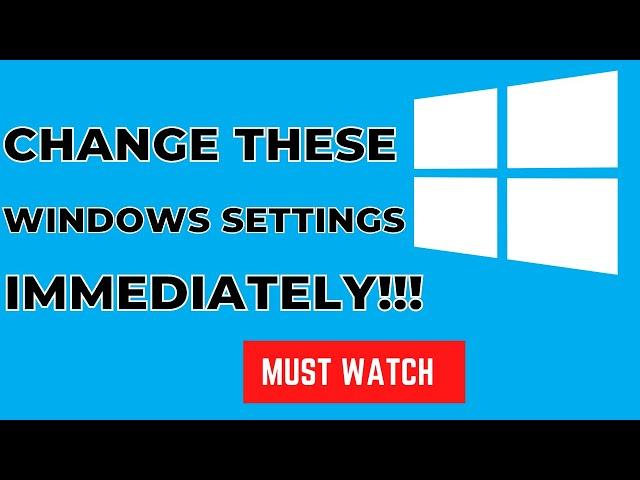 Windows 10: 3 Default Settings You Should Change Immediately After Install