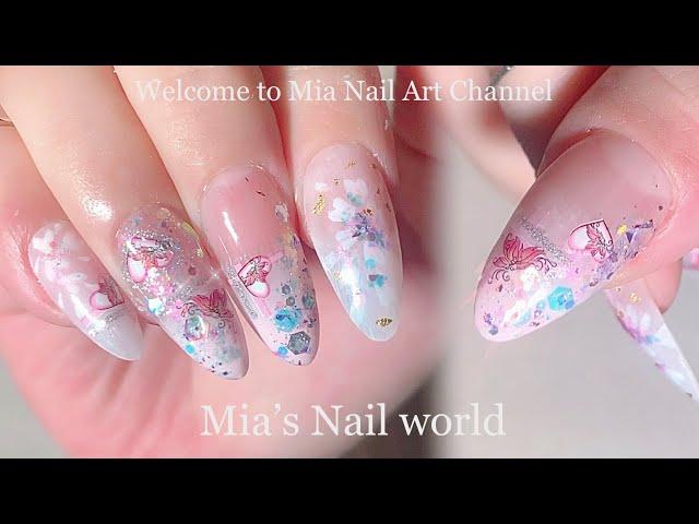 如何簡單自製穿戴美甲｜日常穿搭美甲｜Nail Manicure｜光療美甲教學｜美甲彩繪｜經驗分享｜粉色系｜穿戴美甲｜네일｜Nail Art｜Nails｜ASMR