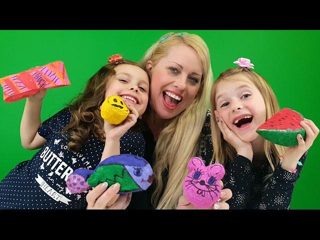 Sofie och Melody gör egna Squishy! DIY med Lekolär-tuben