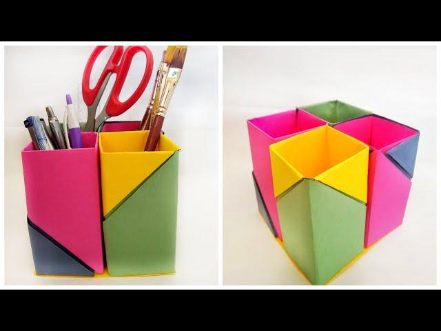 Easy DIY | Pen Holder Paper Craft by Kalakar Supriya |EasyPaper Craft