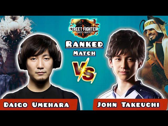 SF6 ▰ Daigo Umehara ( Akuma ) VS John Takeuchi ( Rashid ) ▰ High Level Gameplay