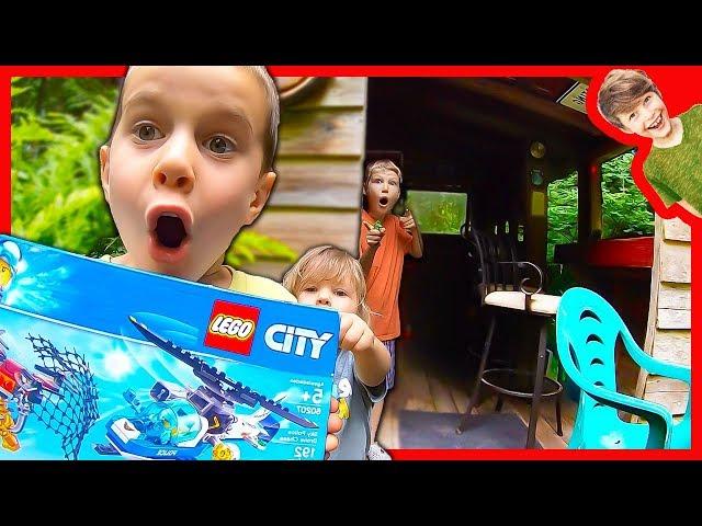 AXEL AND DADDY LEGO POLICE MYSTERY WITH BROOKS!