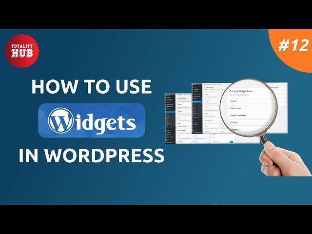 What are the Widgets in WordPress How to use widgets in WordPress | WordPress Tutorial