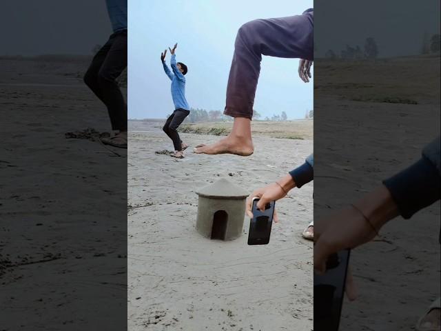 Magical sand Hut  #trending #magical #house #videography #shorts #creative