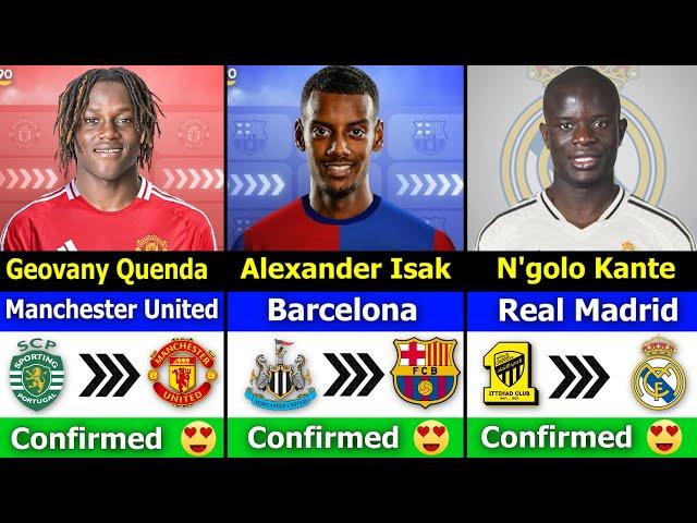 ALL CONFIRMED AND RUMOURS TRANSFER NEWS 2024!  FT. N'golo Kante to Real Madrid