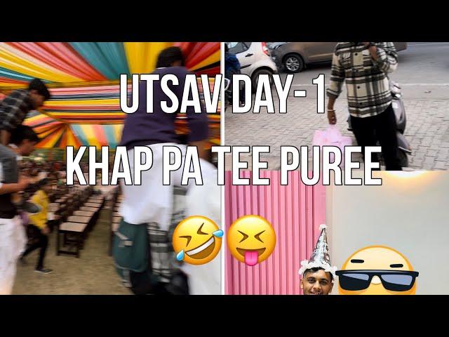 Utsav vlog day-1||kabadi match won|| khaap pa tee full || Must watch ||