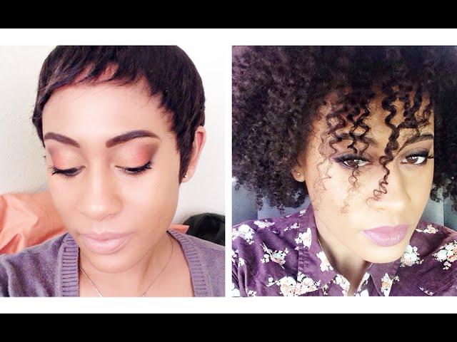How To Get Long Natural Curly Hair Underneath Short Wigs | Kyma Monai
