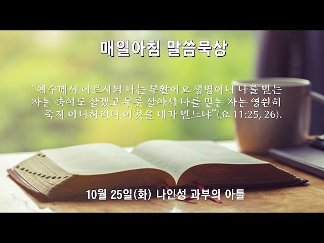 10월 25일(화) 나인성 과부의 아들