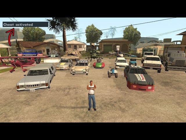 All Vehicles Cheats In Gta San Andreas