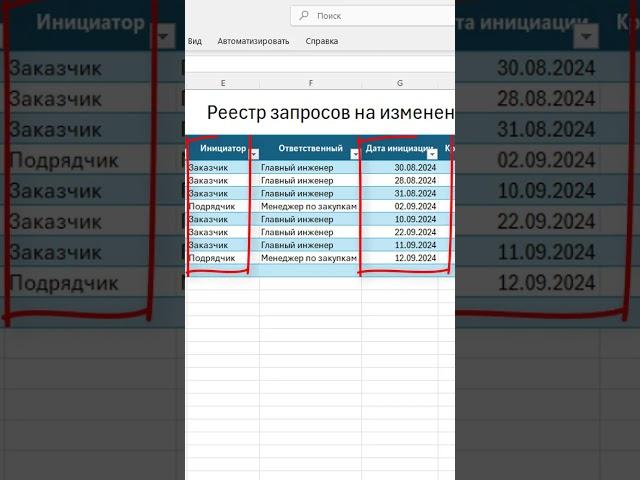 Как использовать реестр изменений портфеля проектов в MS Excel?  #oberemokivan #excel