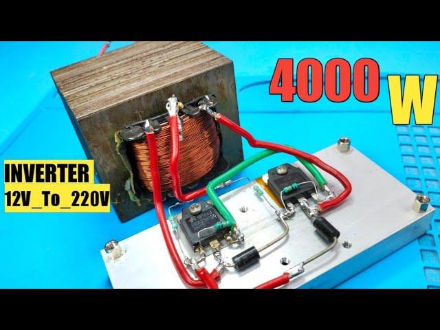 How To Make 4000W Simple 12V To 220V Inverter, IGBT || How To Make Inverter At Home