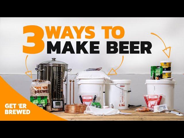 3 Ways to Homebrew Beer with Geterbrewed Starter Kits