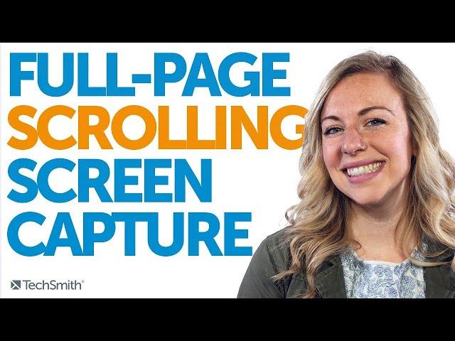 Scrolling Screenshot: Full Page Screen Capture on Windows or Mac