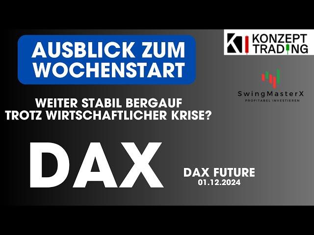 DAX zum Wochenstart || weiter stabil bergauf trotz Wirtschaftskrise !?