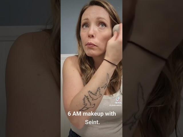 Quick 6AM makeup with Seint for mature skin.