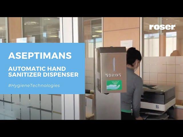 ASEPTIMANS automatic HAND SANITIZER dispenser | The HYGIENIC SOLUTION | ROSER GROUP